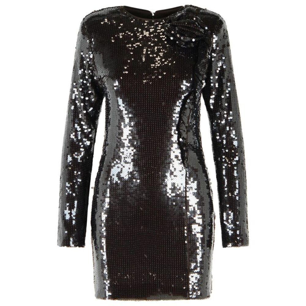 Rotate Brown Polyester Mini Dress Women